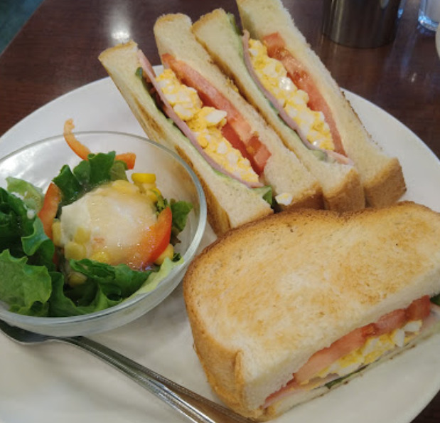 桜上水　珈琲館　サンドイッチ　